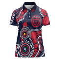 Melbourne NAIDOC Week 2026 Personalised Women Polo Shirt 50 Years of Deadly Aboriginal Art