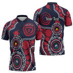 Melbourne NAIDOC Week 2026 Personalised Zipper Polo Shirt 50 Years of Deadly Aboriginal Art