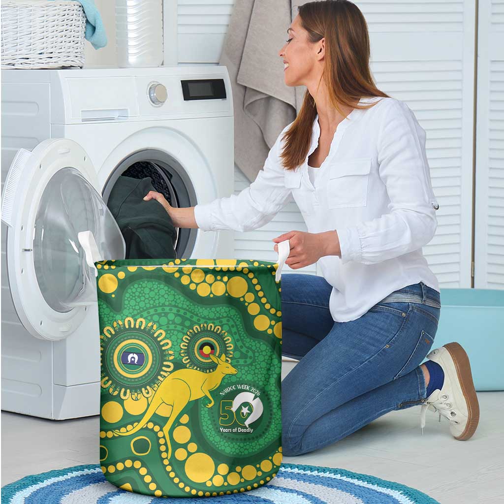 Bowls Australia NAIDOC Week 2026 Laundry Basket 50 Years Deadly Kangaroo Indigenous Art