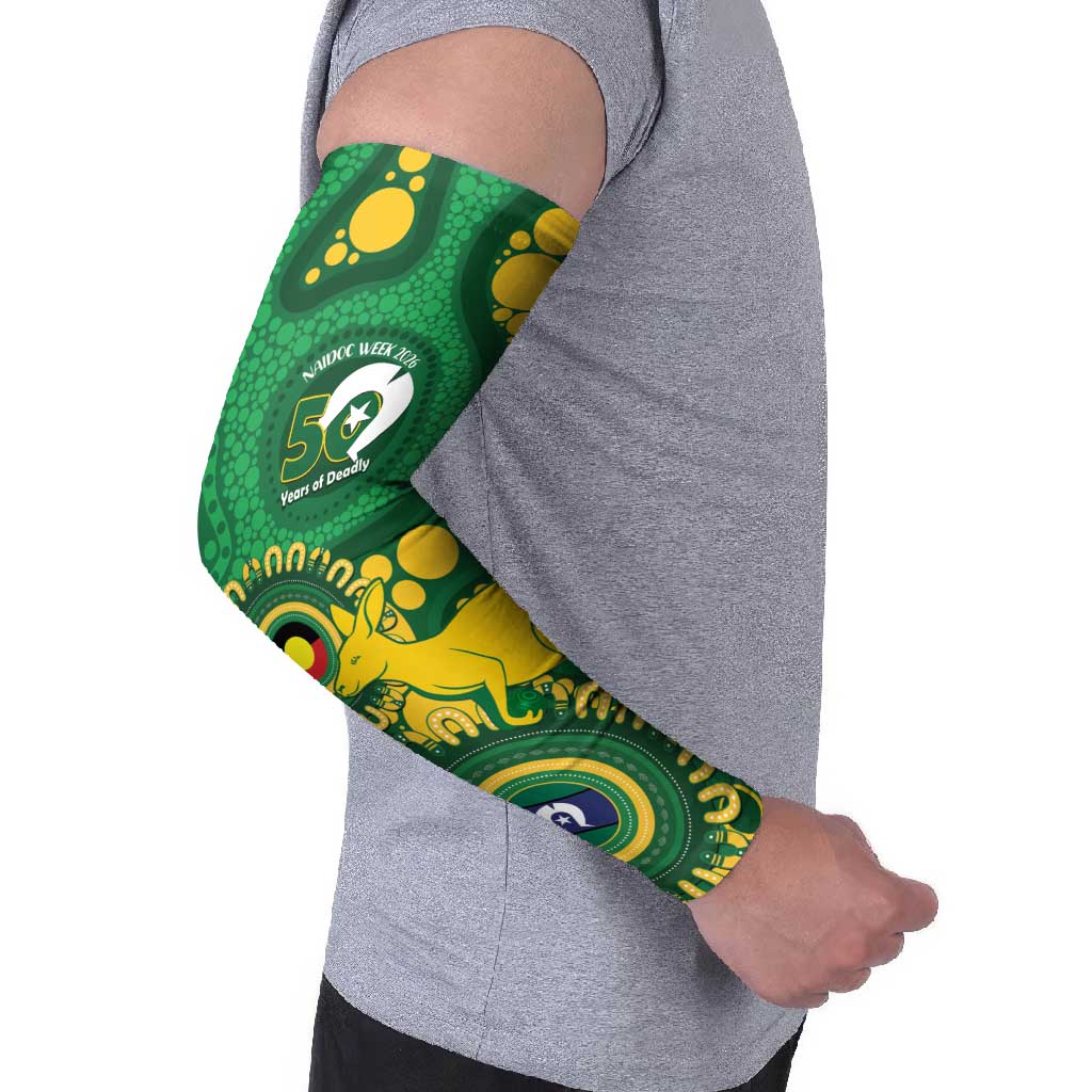 Bowls Australia NAIDOC Week 2026 Personalised Arm Sleeves 50 Years Deadly Kangaroo Indigenous Art