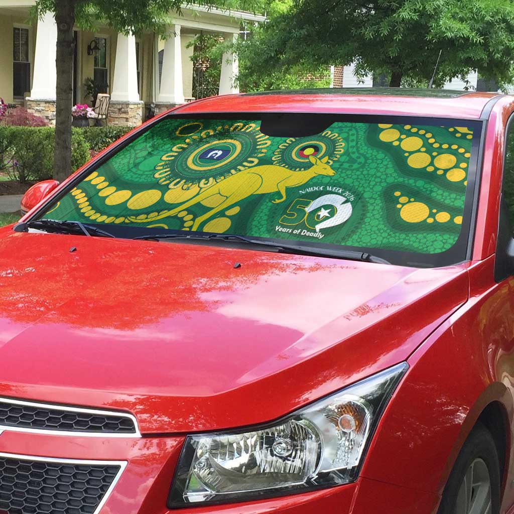 Bowls Australia NAIDOC Week 2026 Auto Sun Shade 50 Years Deadly Kangaroo Indigenous Art