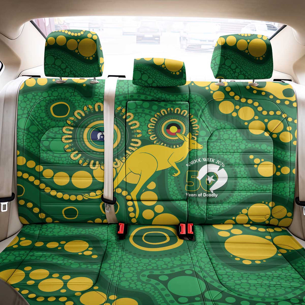 Bowls Australia NAIDOC Week 2026 Back Car Seat Cover 50 Years Deadly Kangaroo Indigenous Art
