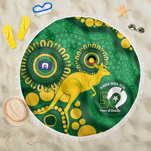 Bowls Australia NAIDOC Week 2026 Beach Blanket 50 Years Deadly Kangaroo Indigenous Art