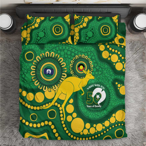 Bowls Australia NAIDOC Week 2026 Bedding Set 50 Years Deadly Kangaroo Indigenous Art