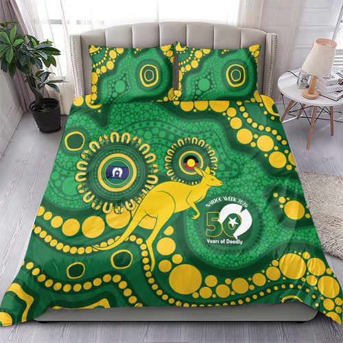 Bowls Australia NAIDOC Week 2026 Bedding Set 50 Years Deadly Kangaroo Indigenous Art