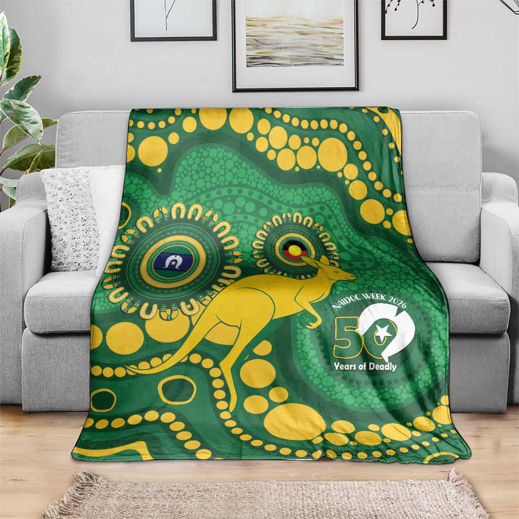 Bowls Australia NAIDOC Week 2026 Blanket 50 Years Deadly Kangaroo Indigenous Art
