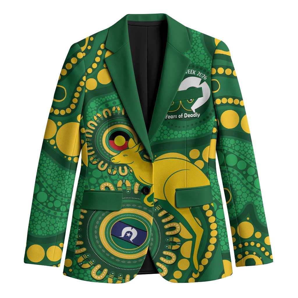 Bowls Australia NAIDOC Week 2026 Personalised Blazer 50 Years Deadly Kangaroo Indigenous Art