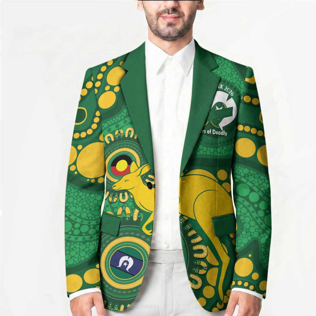 Bowls Australia NAIDOC Week 2026 Personalised Blazer 50 Years Deadly Kangaroo Indigenous Art