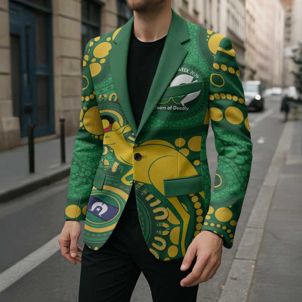 Bowls Australia NAIDOC Week 2026 Personalised Blazer 50 Years Deadly Kangaroo Indigenous Art