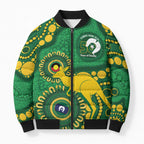 Bowls Australia NAIDOC Week 2026 Personalised Bomber Puffer Jacket 50 Years Deadly Kangaroo Indigenous Art
