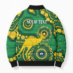Bowls Australia NAIDOC Week 2026 Personalised Bomber Puffer Jacket 50 Years Deadly Kangaroo Indigenous Art
