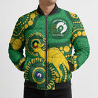 Bowls Australia NAIDOC Week 2026 Personalised Bomber Puffer Jacket 50 Years Deadly Kangaroo Indigenous Art