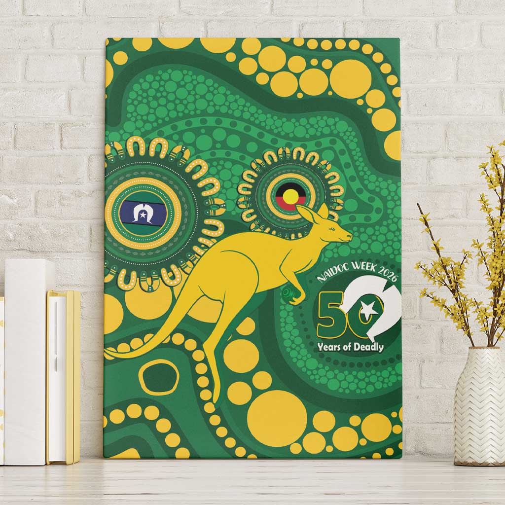 Bowls Australia NAIDOC Week 2026 Canvas Wall Art 50 Years Deadly Kangaroo Indigenous Art