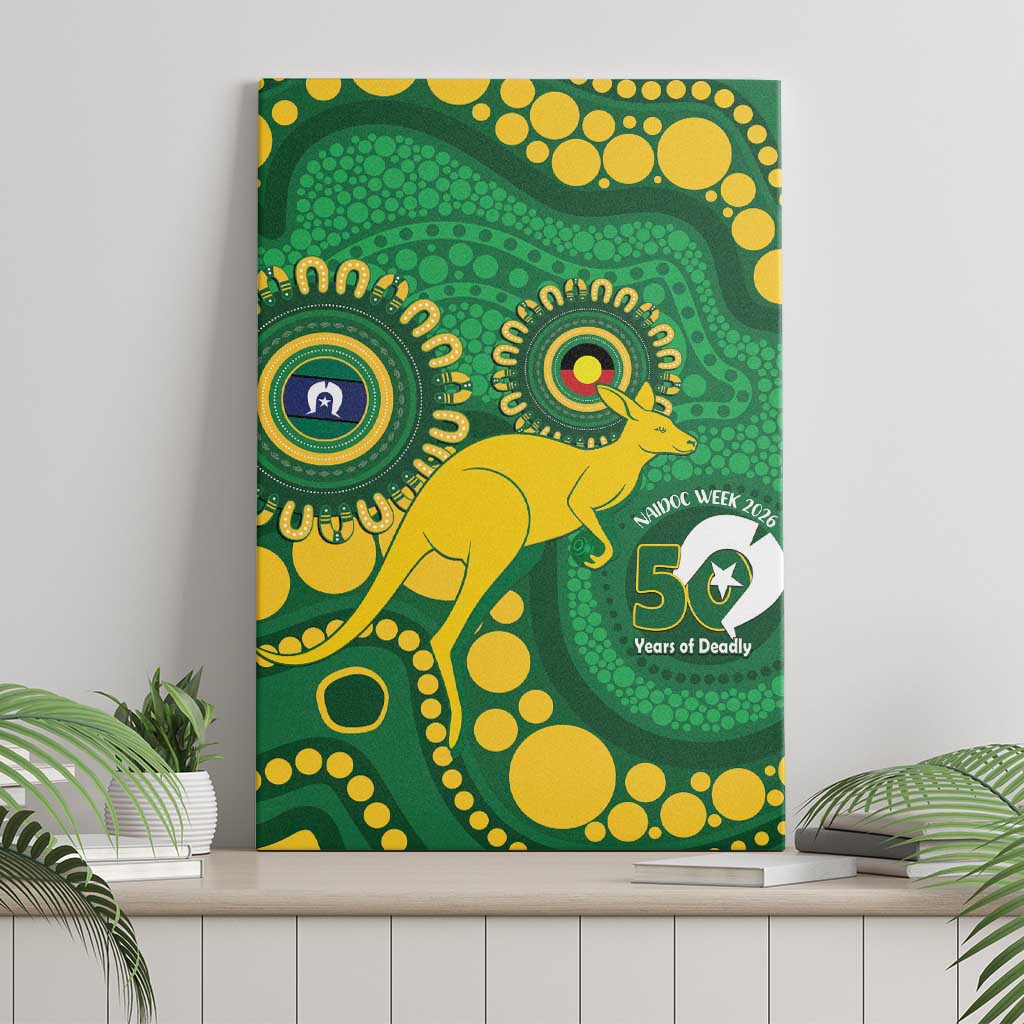Bowls Australia NAIDOC Week 2026 Canvas Wall Art 50 Years Deadly Kangaroo Indigenous Art