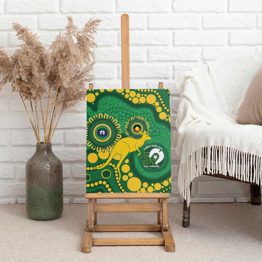Bowls Australia NAIDOC Week 2026 Canvas Wall Art 50 Years Deadly Kangaroo Indigenous Art