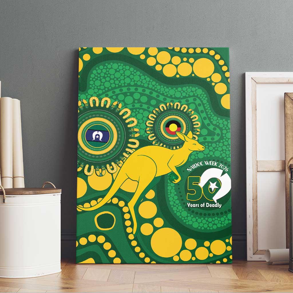 Bowls Australia NAIDOC Week 2026 Canvas Wall Art 50 Years Deadly Kangaroo Indigenous Art