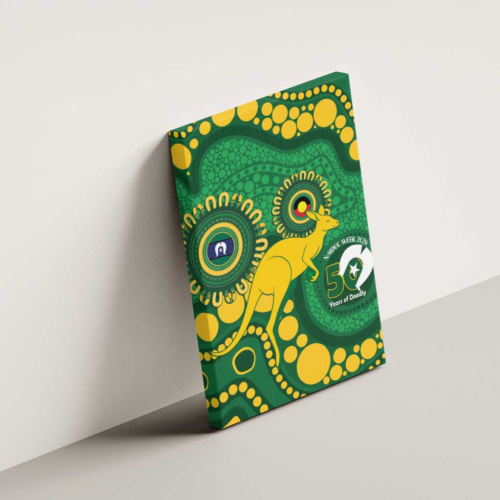 Bowls Australia NAIDOC Week 2026 Canvas Wall Art 50 Years Deadly Kangaroo Indigenous Art
