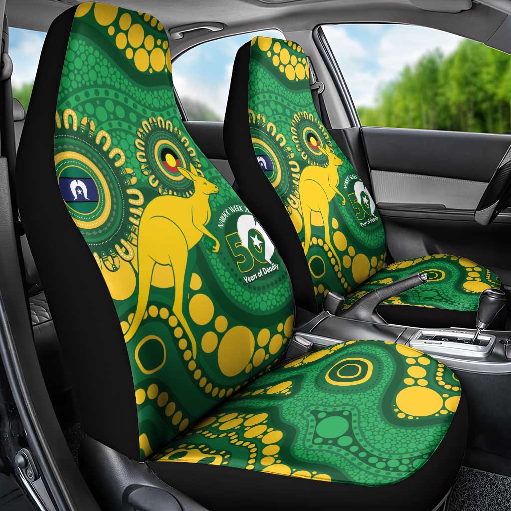 Bowls Australia NAIDOC Week 2026 Car Seat Cover 50 Years Deadly Kangaroo Indigenous Art