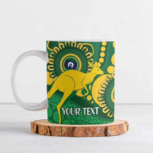Bowls Australia NAIDOC Week 2026 Personalised Ceramic Mug 50 Years Deadly Kangaroo Indigenous Art