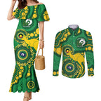 Bowls Australia NAIDOC Week 2026 Personalised Couples Matching Mermaid Dress and Long Sleeve Button Shirt 50 Years Deadly Kangaroo Indigenous Art