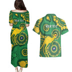 Bowls Australia NAIDOC Week 2026 Personalised Couples Matching Puletasi and Hawaiian Shirt 50 Years Deadly Kangaroo Indigenous Art