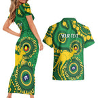 Bowls Australia NAIDOC Week 2026 Personalised Couples Matching Short Sleeve Bodycon Dress and Hawaiian Shirt 50 Years Deadly Kangaroo Indigenous Art