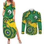 Bowls Australia NAIDOC Week 2026 Personalised Couples Matching Summer Maxi Dress and Long Sleeve Button Shirt 50 Years Deadly Kangaroo Indigenous Art