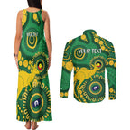 Bowls Australia NAIDOC Week 2026 Personalised Couples Matching Tank Maxi Dress and Long Sleeve Button Shirt 50 Years Deadly Kangaroo Indigenous Art