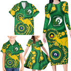 Bowls Australia NAIDOC Week 2026 Personalised Family Matching Long Sleeve Bodycon Dress and Hawaiian Shirt 50 Years Deadly Kangaroo Indigenous Art