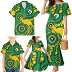 Bowls Australia NAIDOC Week 2026 Personalised Family Matching Mermaid Dress and Hawaiian Shirt 50 Years Deadly Kangaroo Indigenous Art