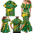 Bowls Australia NAIDOC Week 2026 Personalised Family Matching Mermaid Dress and Hawaiian Shirt 50 Years Deadly Kangaroo Indigenous Art