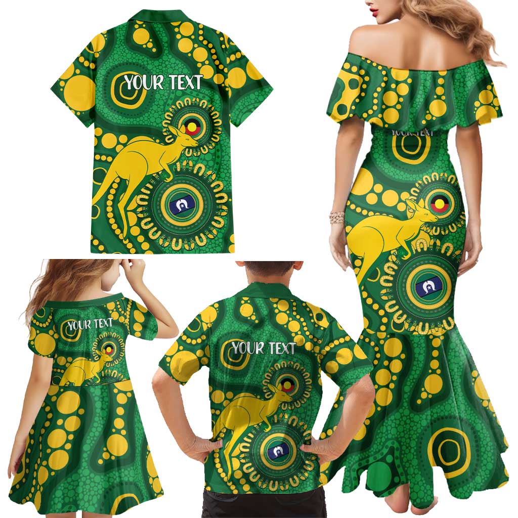Bowls Australia NAIDOC Week 2026 Personalised Family Matching Mermaid Dress and Hawaiian Shirt 50 Years Deadly Kangaroo Indigenous Art