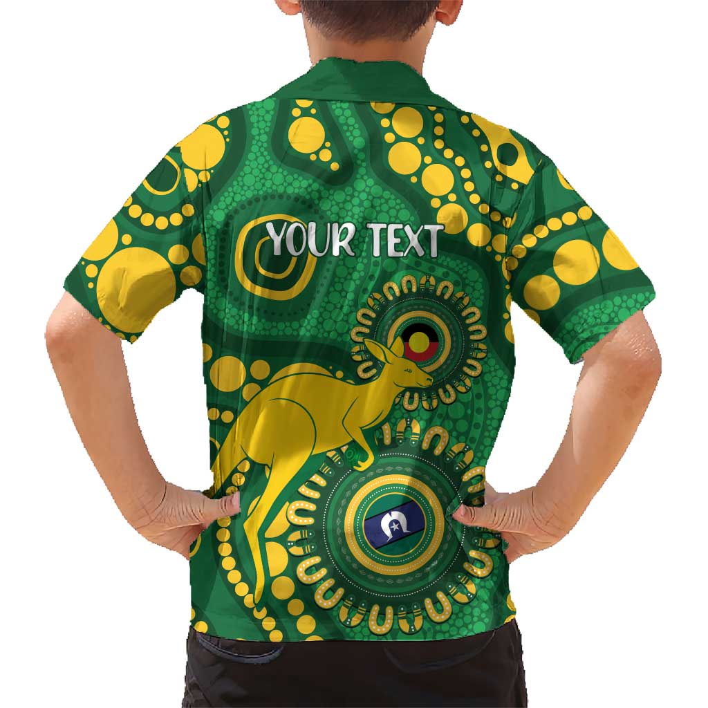 Bowls Australia NAIDOC Week 2026 Personalised Family Matching Off Shoulder Short Dress and Hawaiian Shirt 50 Years Deadly Kangaroo Indigenous Art
