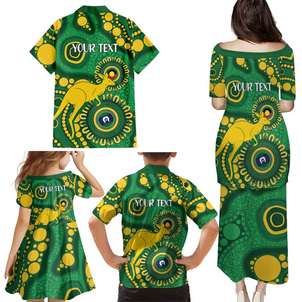 Bowls Australia NAIDOC Week 2026 Personalised Family Matching Puletasi and Hawaiian Shirt 50 Years Deadly Kangaroo Indigenous Art