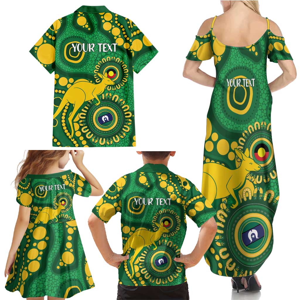 Bowls Australia NAIDOC Week 2026 Personalised Family Matching Summer Maxi Dress and Hawaiian Shirt 50 Years Deadly Kangaroo Indigenous Art