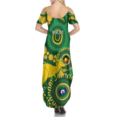 Bowls Australia NAIDOC Week 2026 Personalised Family Matching Summer Maxi Dress and Hawaiian Shirt 50 Years Deadly Kangaroo Indigenous Art