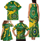 Bowls Australia NAIDOC Week 2026 Personalised Family Matching Tank Maxi Dress and Hawaiian Shirt 50 Years Deadly Kangaroo Indigenous Art