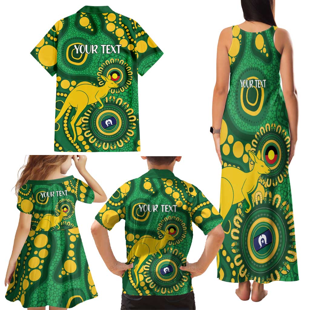 Bowls Australia NAIDOC Week 2026 Personalised Family Matching Tank Maxi Dress and Hawaiian Shirt 50 Years Deadly Kangaroo Indigenous Art
