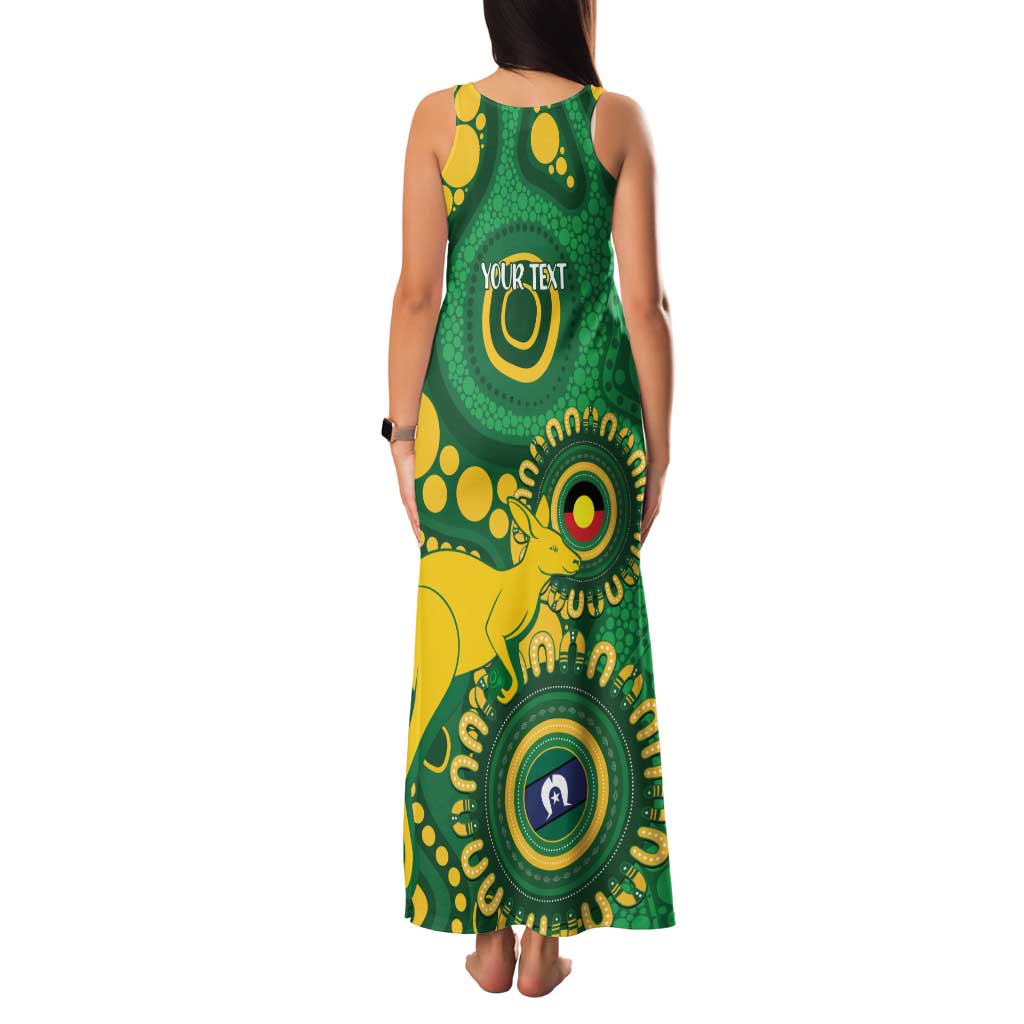 Bowls Australia NAIDOC Week 2026 Personalised Family Matching Tank Maxi Dress and Hawaiian Shirt 50 Years Deadly Kangaroo Indigenous Art