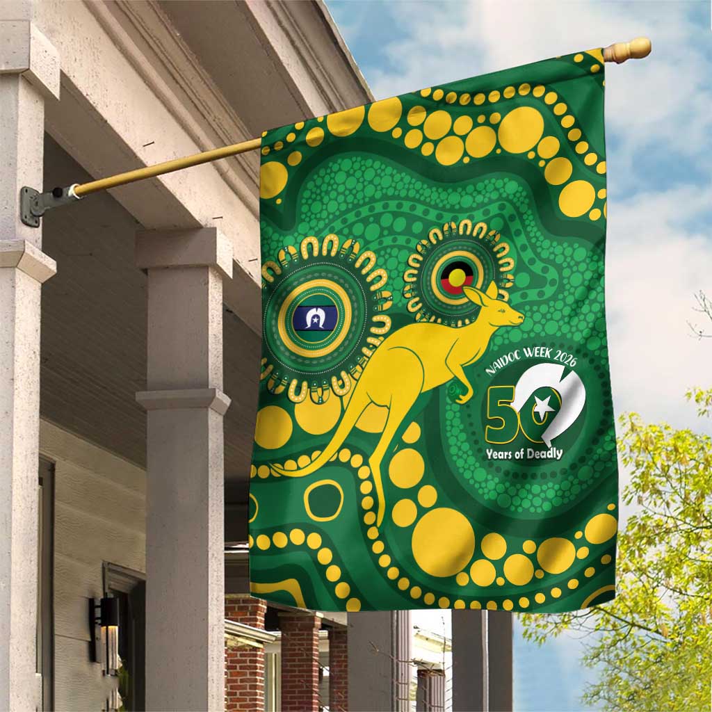 Bowls Australia NAIDOC Week 2026 Garden Flag 50 Years Deadly Kangaroo Indigenous Art
