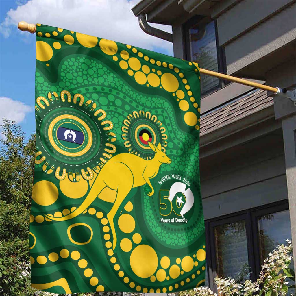 Bowls Australia NAIDOC Week 2026 Garden Flag 50 Years Deadly Kangaroo Indigenous Art