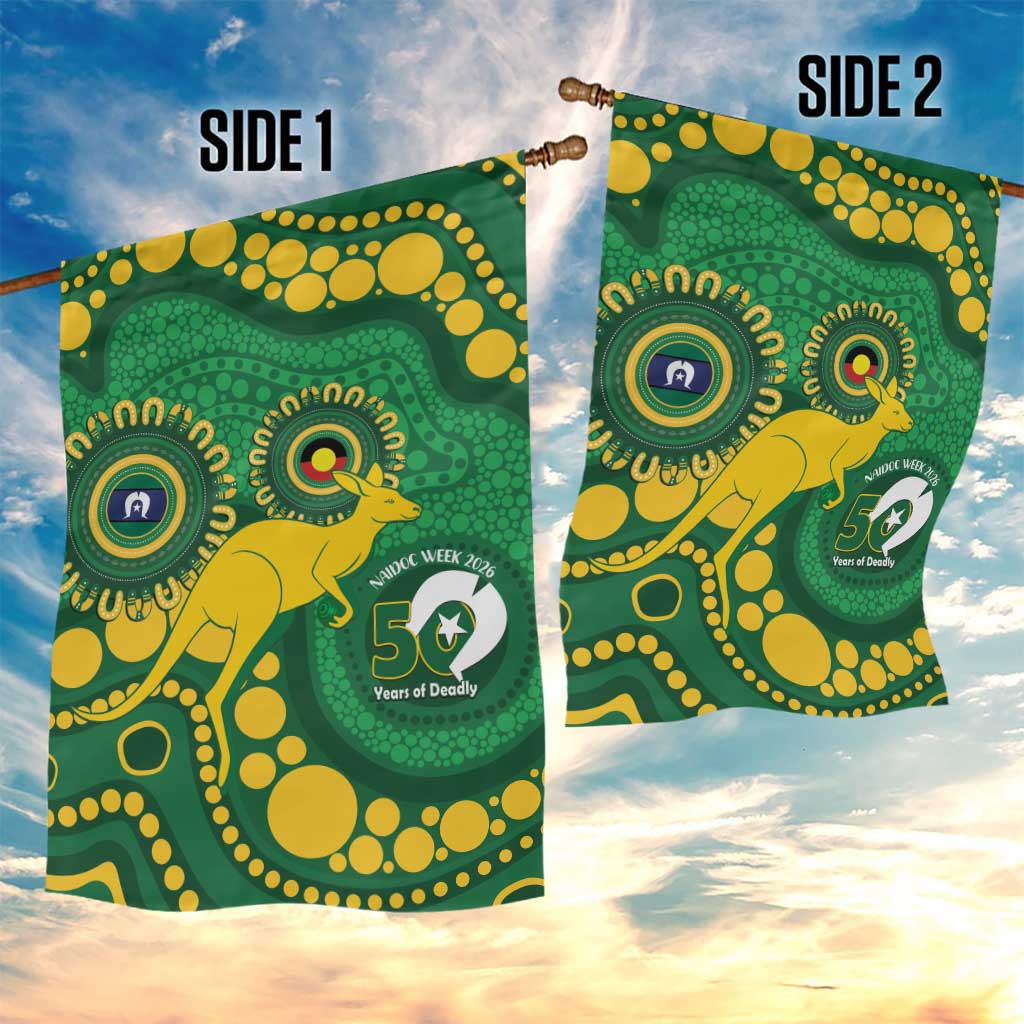 Bowls Australia NAIDOC Week 2026 Garden Flag 50 Years Deadly Kangaroo Indigenous Art