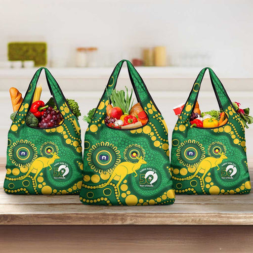 Bowls Australia NAIDOC Week 2026 Grocery Bag 50 Years Deadly Kangaroo Indigenous Art