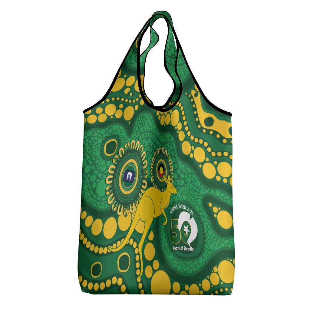 Bowls Australia NAIDOC Week 2026 Grocery Bag 50 Years Deadly Kangaroo Indigenous Art