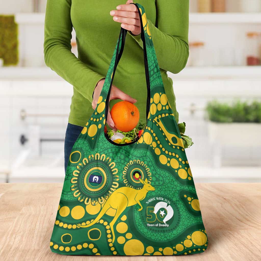 Bowls Australia NAIDOC Week 2026 Grocery Bag 50 Years Deadly Kangaroo Indigenous Art