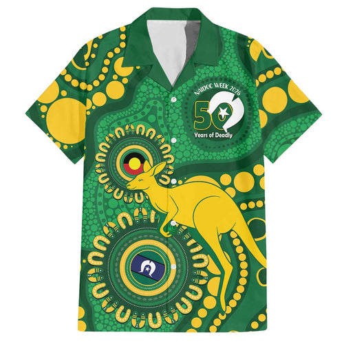 Bowls Australia NAIDOC Week 2026 Personalised Hawaiian Shirt 50 Years Deadly Kangaroo Indigenous Art