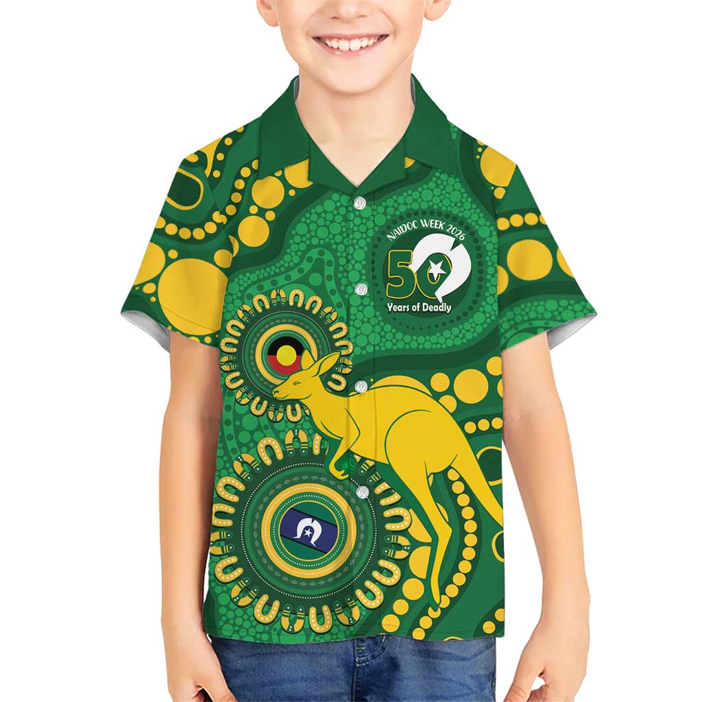 Bowls Australia NAIDOC Week 2026 Personalised Hawaiian Shirt 50 Years Deadly Kangaroo Indigenous Art