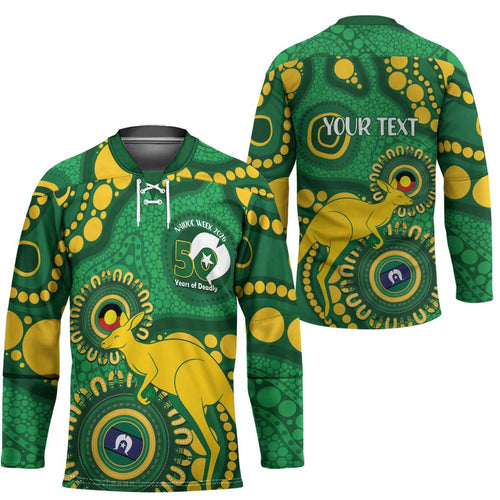 Bowls Australia NAIDOC Week 2026 Personalised Hockey Jersey 50 Years Deadly Kangaroo Indigenous Art
