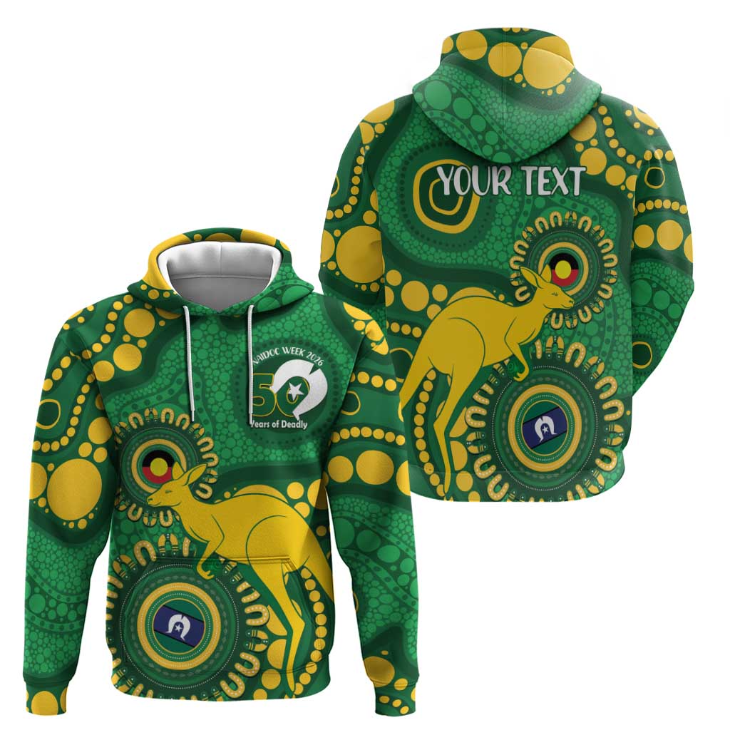 Bowls Australia NAIDOC Week 2026 Personalised Hoodie 50 Years Deadly Kangaroo Indigenous Art
