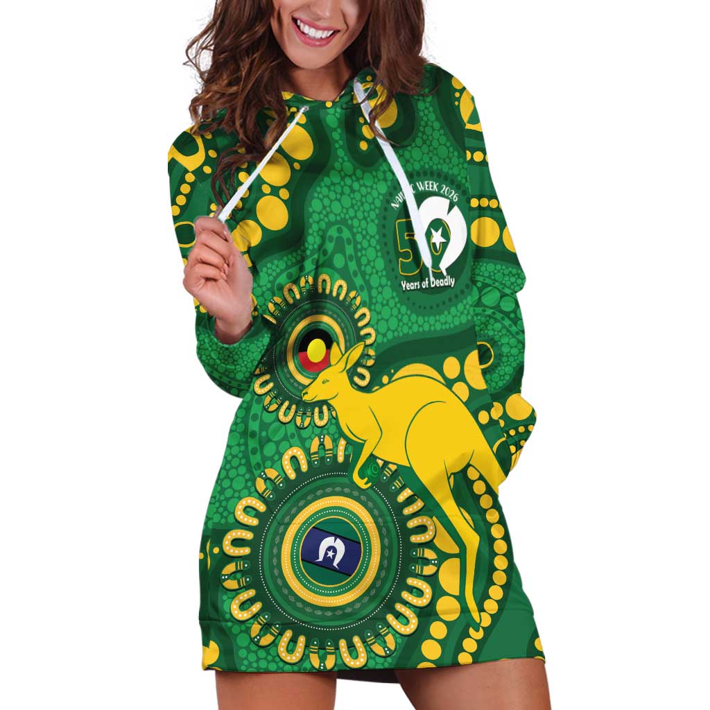 Bowls Australia NAIDOC Week 2026 Personalised Hoodie Dress 50 Years Deadly Kangaroo Indigenous Art